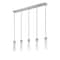 Z-Lite Beau Linear Chandelier, 5-Light, 4.75 In.W x 42 In.L x 12.75 In.H, Brushed Nickel/Clear 740P-5L-BN - alternate 3